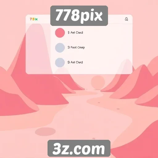 Interface do usuário no 778pix